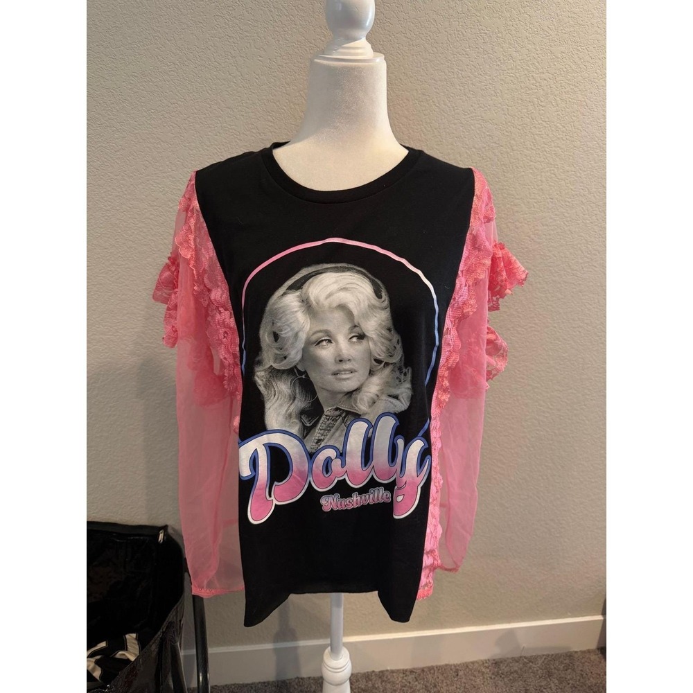 Dolly Parton upcycled top